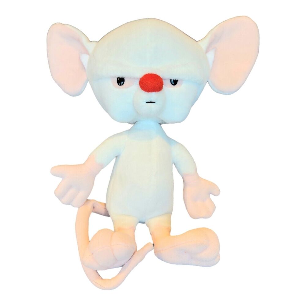Vintage Dakin Pinky And The Brain Plush Stuffed Animal Toy Animaniacs 1995 12”